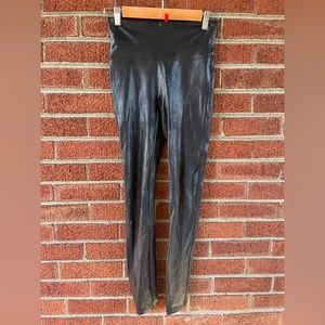 SPANX fake leather leggings size small